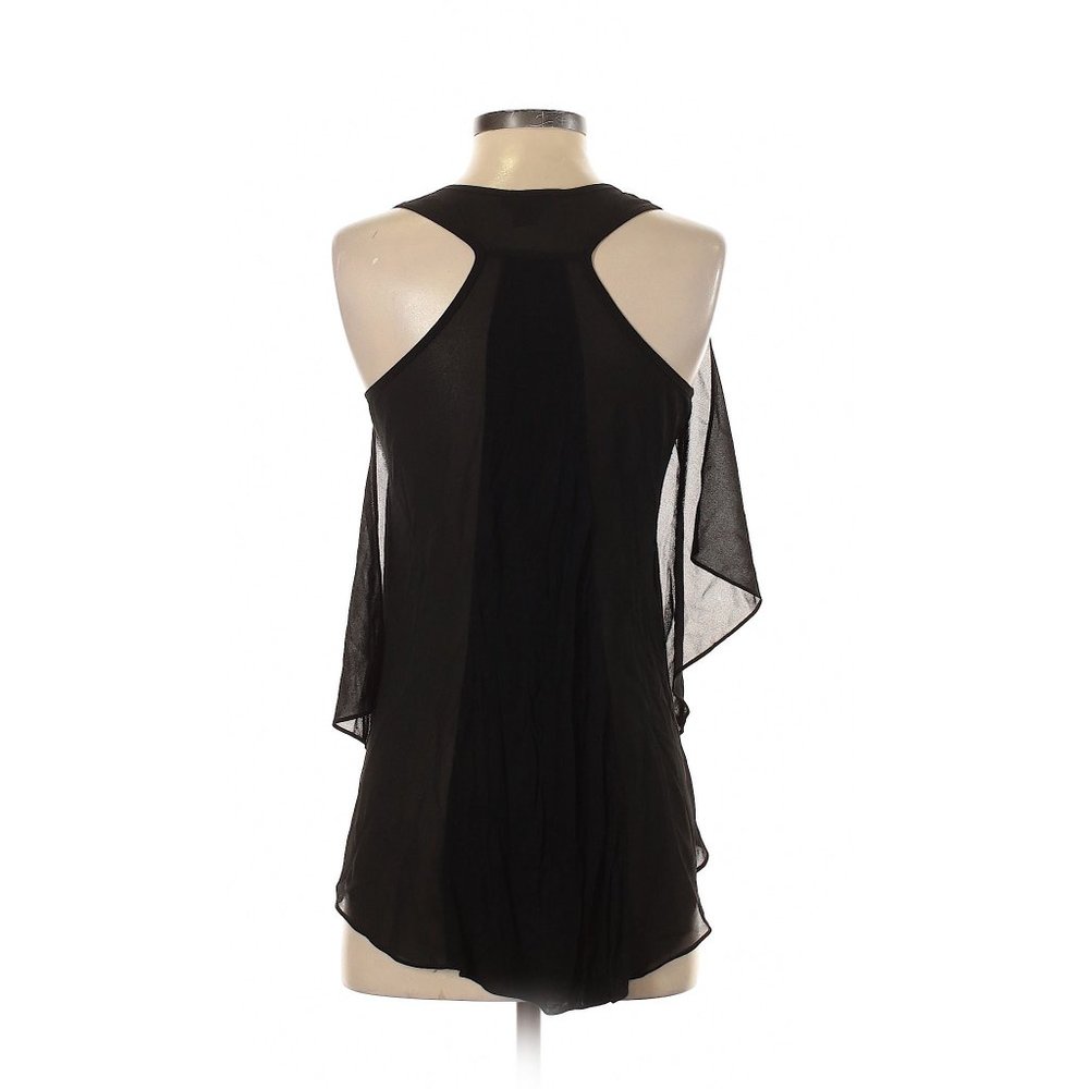 Cliché Flowy Sleeveless V-Neck Blouse in Black | Size Small - Picture 3 of 10